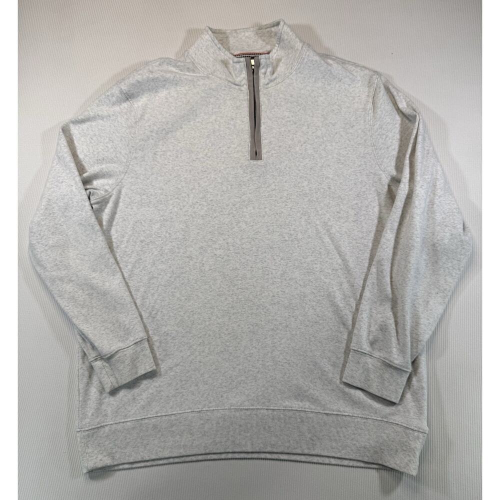 The Normal Brand 1/4 Zip Sweatshirt Men’s XL Light Heathered Gray